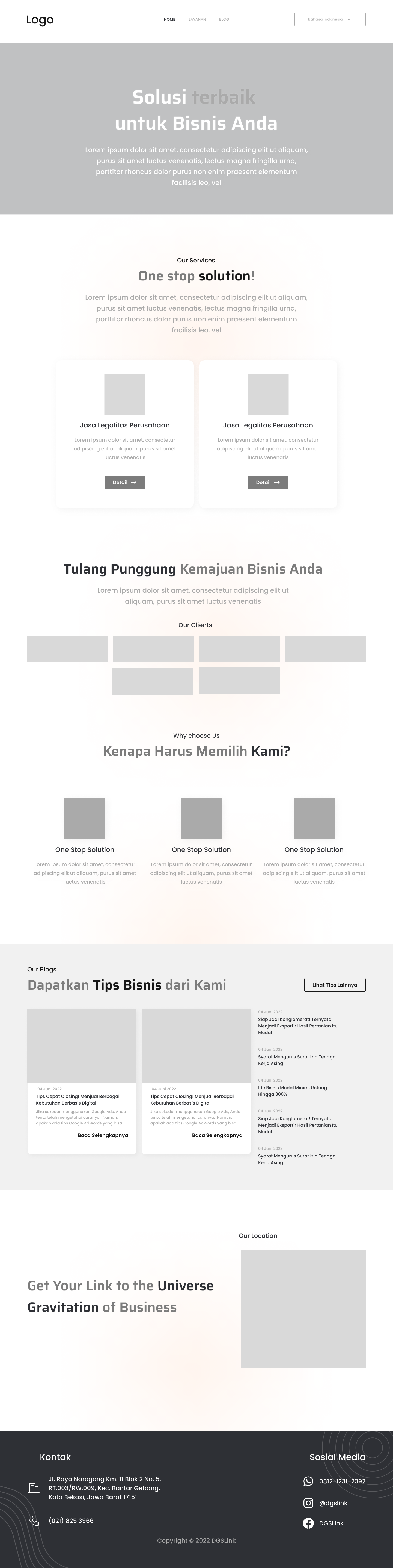 DGSLink Wireframe